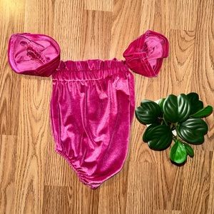 Velvet Romper Size 3-6m
